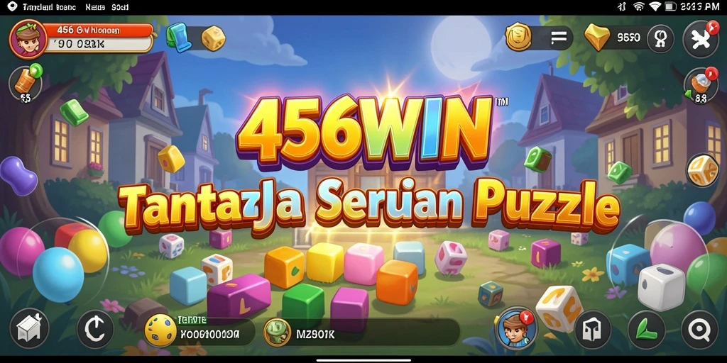 Screenshot 456WIN menampilkan gameplay tantangan puzzle yang seru.