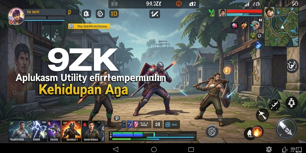 Tampilan utama aplikasi 9ZK yang menampilkan fitur pengingat dan catatan.