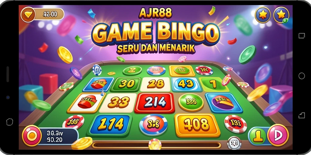 Tampilan menarik dari gameplay Bingo di AJR88.