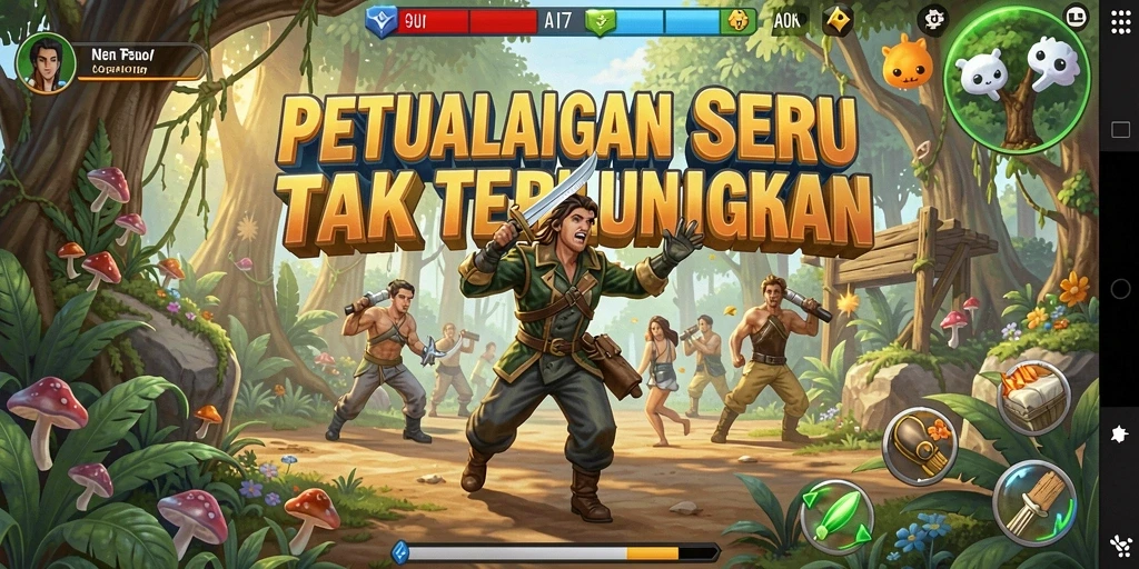 Tampak penuh aksi dari gameplay API77 yang mendebarkan.