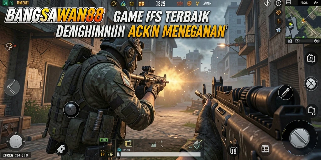 Tangkapan layar menunjukkan aksi mendebarkan gameplay BANGSAWAN88 di medan perang.