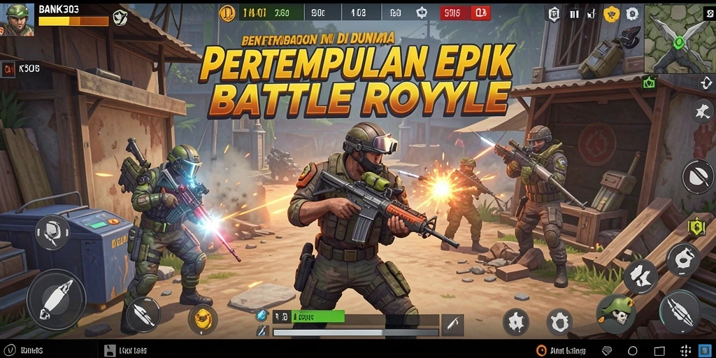 Gameplay menarik dengan pertempuran intens di BANK303.
