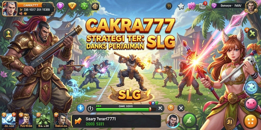 Tangkapan layar gameplay menampilkan strategi pertempuran mendalam.