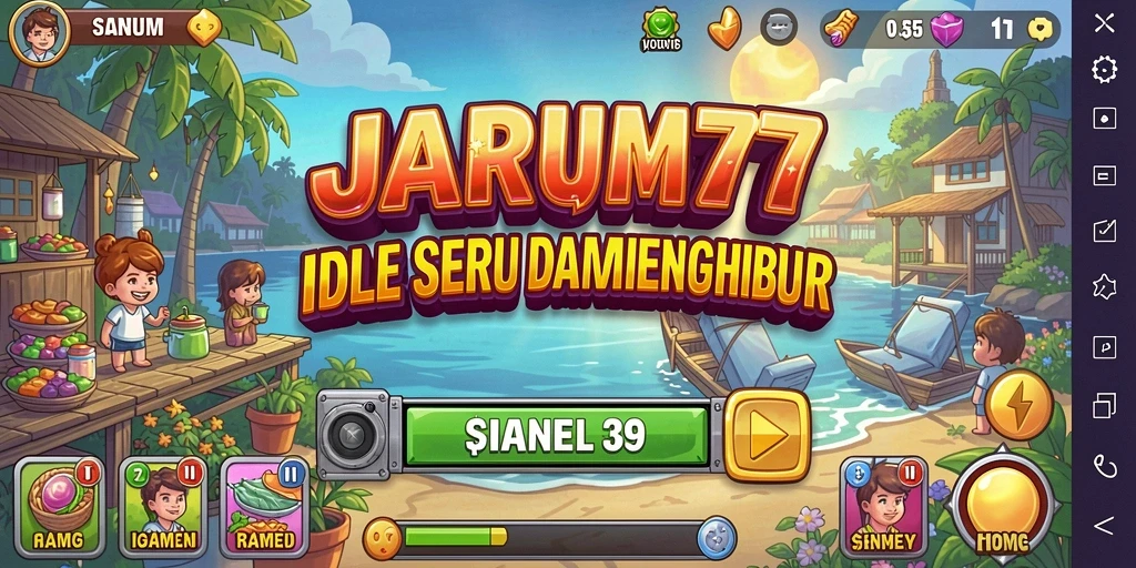 Screenshot gameplay JARUM77 menampilkan aksi dan karakter yang mendebarkan.