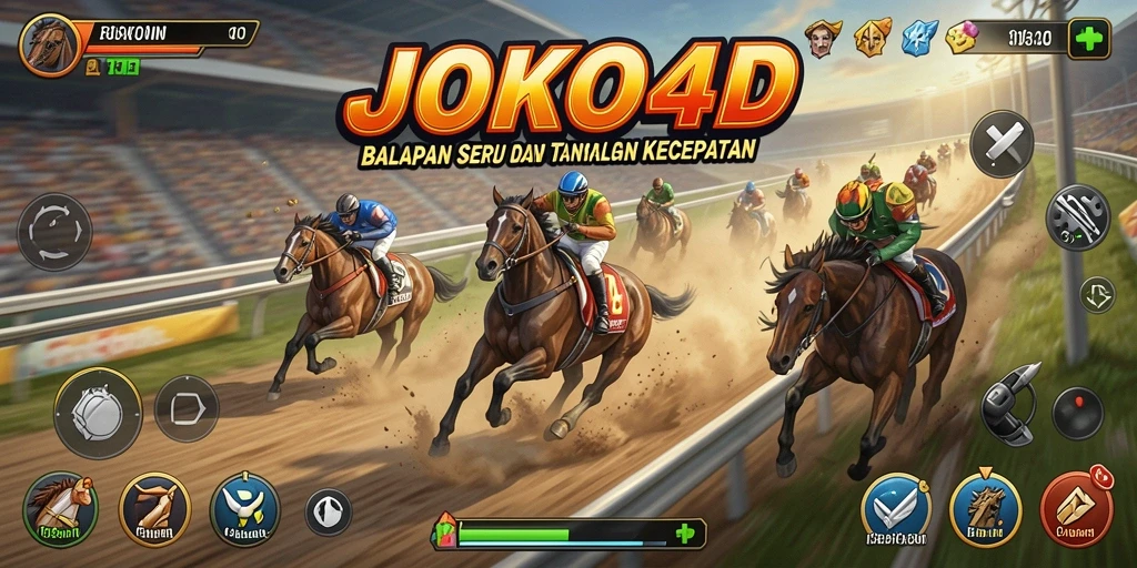 Gameplay JOKO4D yang intens dan seru dalam balapan yang menegangkan.