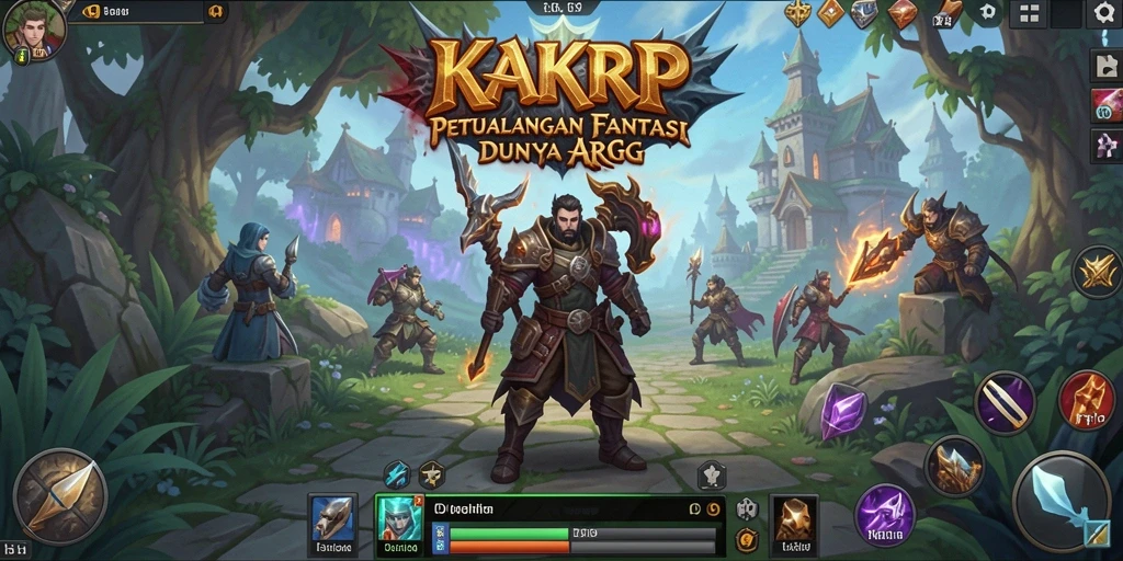 Menampilkan pertempuran epik dalam gameplay KAKRP.