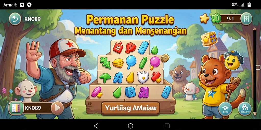Tampilan gameplay KNO89 dengan berbagai tantangan puzzle menarik.
