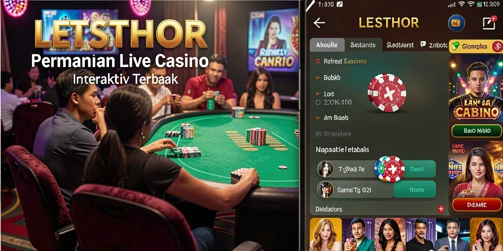 Gameplay menarik LETSTHOR di Live Casino dengan dealer langsung.