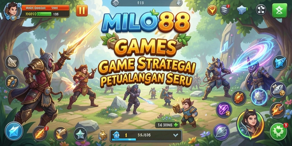 Tampilan gameplay seru dari MILO88 yang menguji strategi pemain.