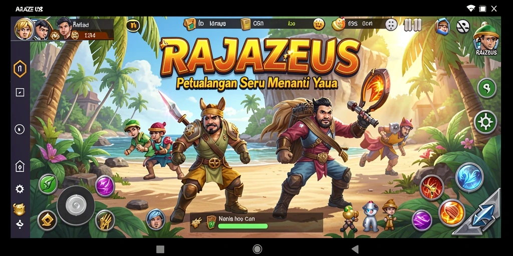 Screenshot gameplay RAJAZEUS yang menarik dan penuh aksi.