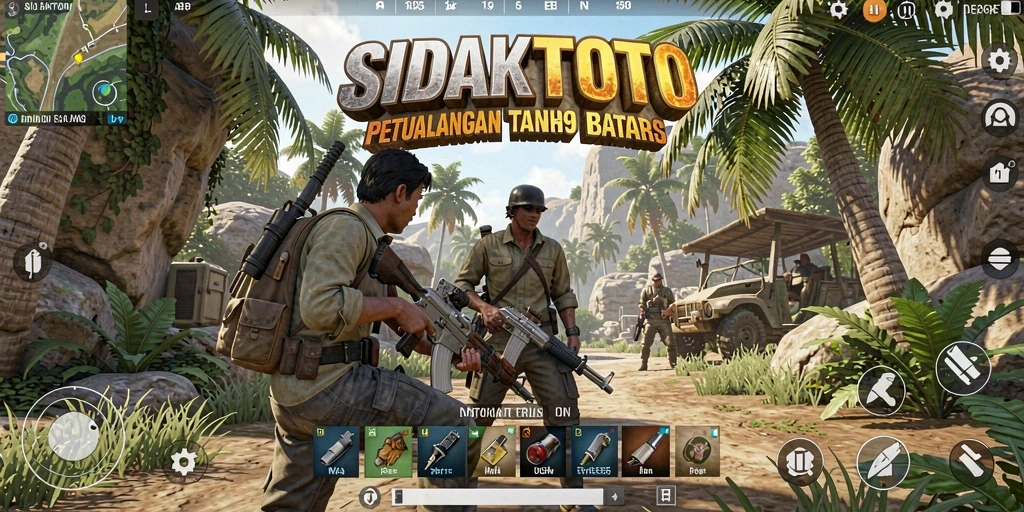 Tangkapan layar gameplay SIDAKTOTO yang menunjukkan eksplorasi dunia terbuka yang dinamis.