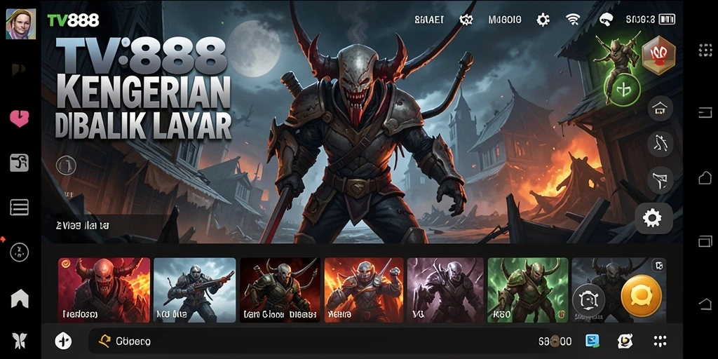 Gameplay TV888 yang menakutkan dan penuh ketegangan.