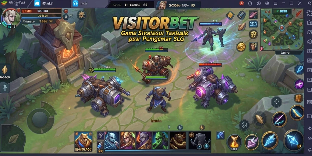 Tampilan gameplay VISITORBET yang menegangkan dan strategis.