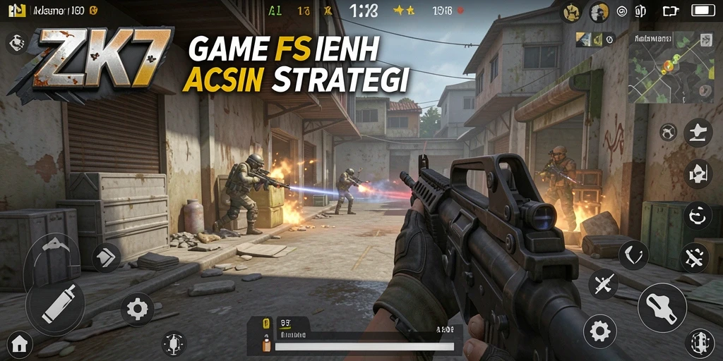 Gameplay mendebarkan ZK7 dengan aksi tembak-menembak intens.
